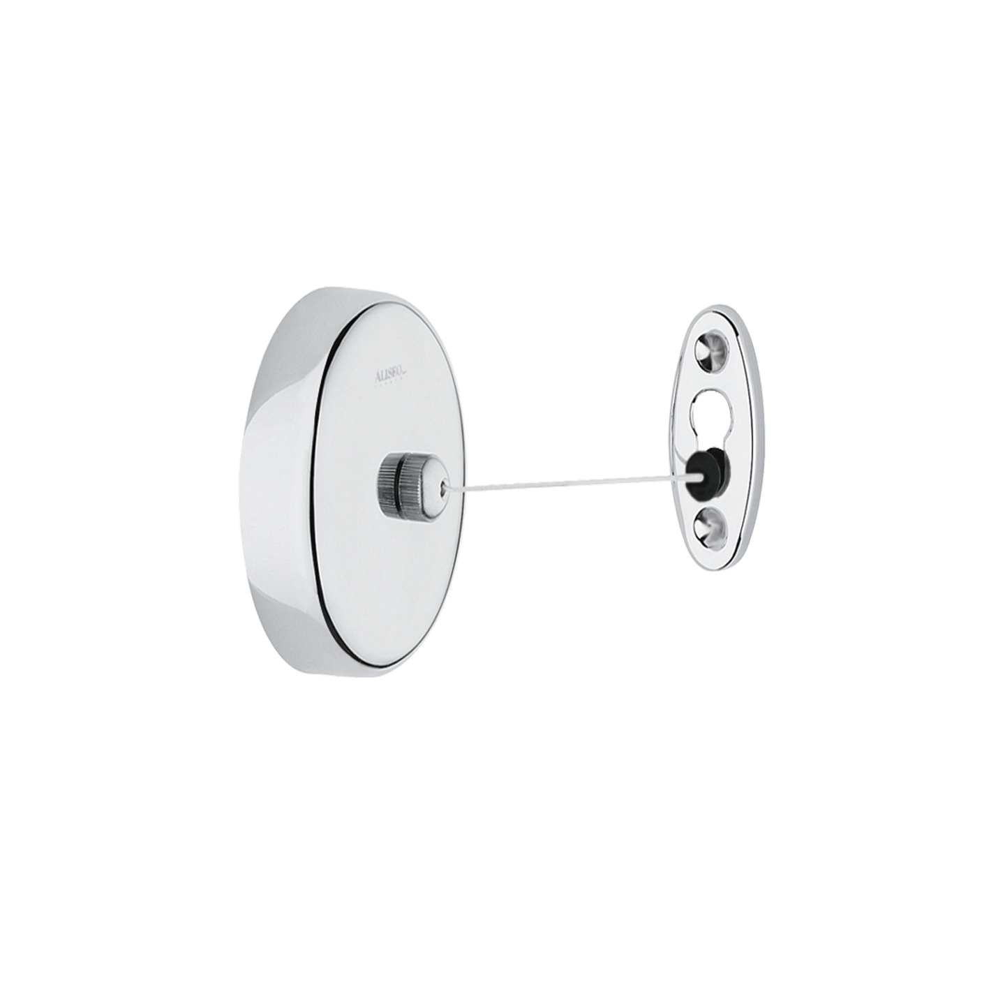 CLOTHES LINE, retractable, chrome