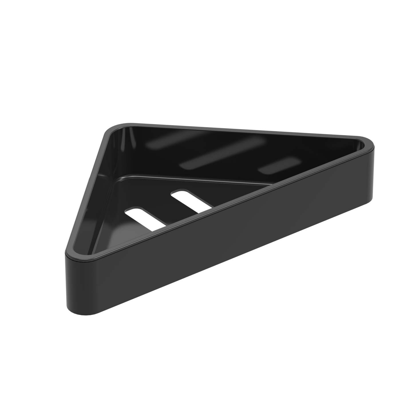 Corner Soap Basket, black
