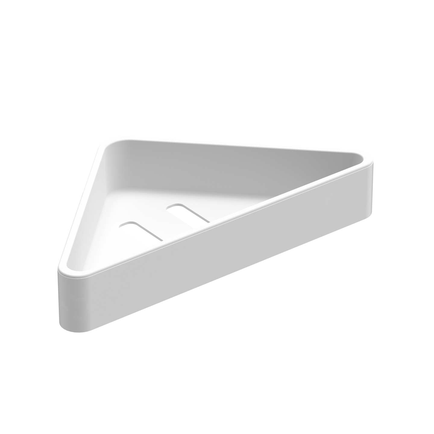 Corner Soap Basket, white