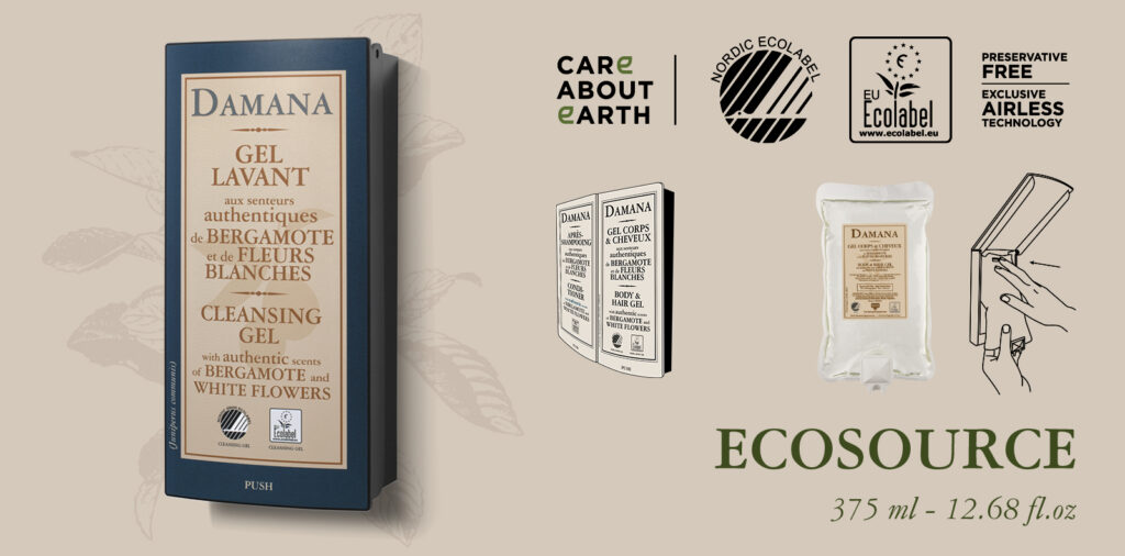 Damana sampon és tusfürdő fali adagoló