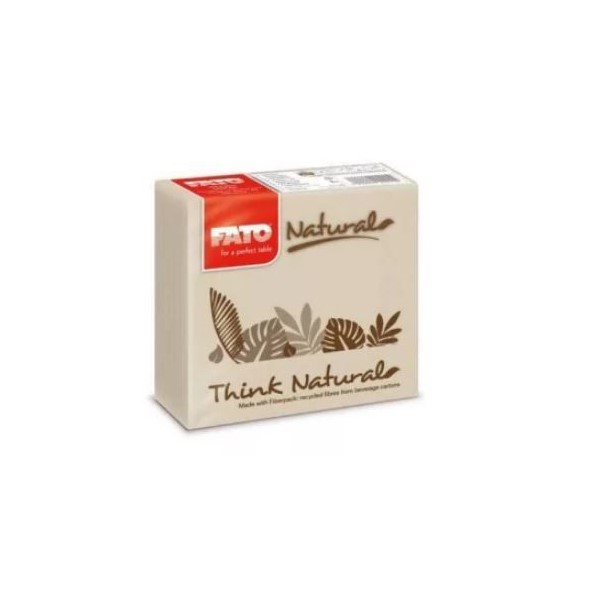 Szalvéta, 24x24cm, Think Natural 2 rétegű, 50 lap/csomag