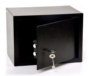 Kulcsos pénzbedobós bútorszéf Kulcsos pénzbedobós bútorszéf