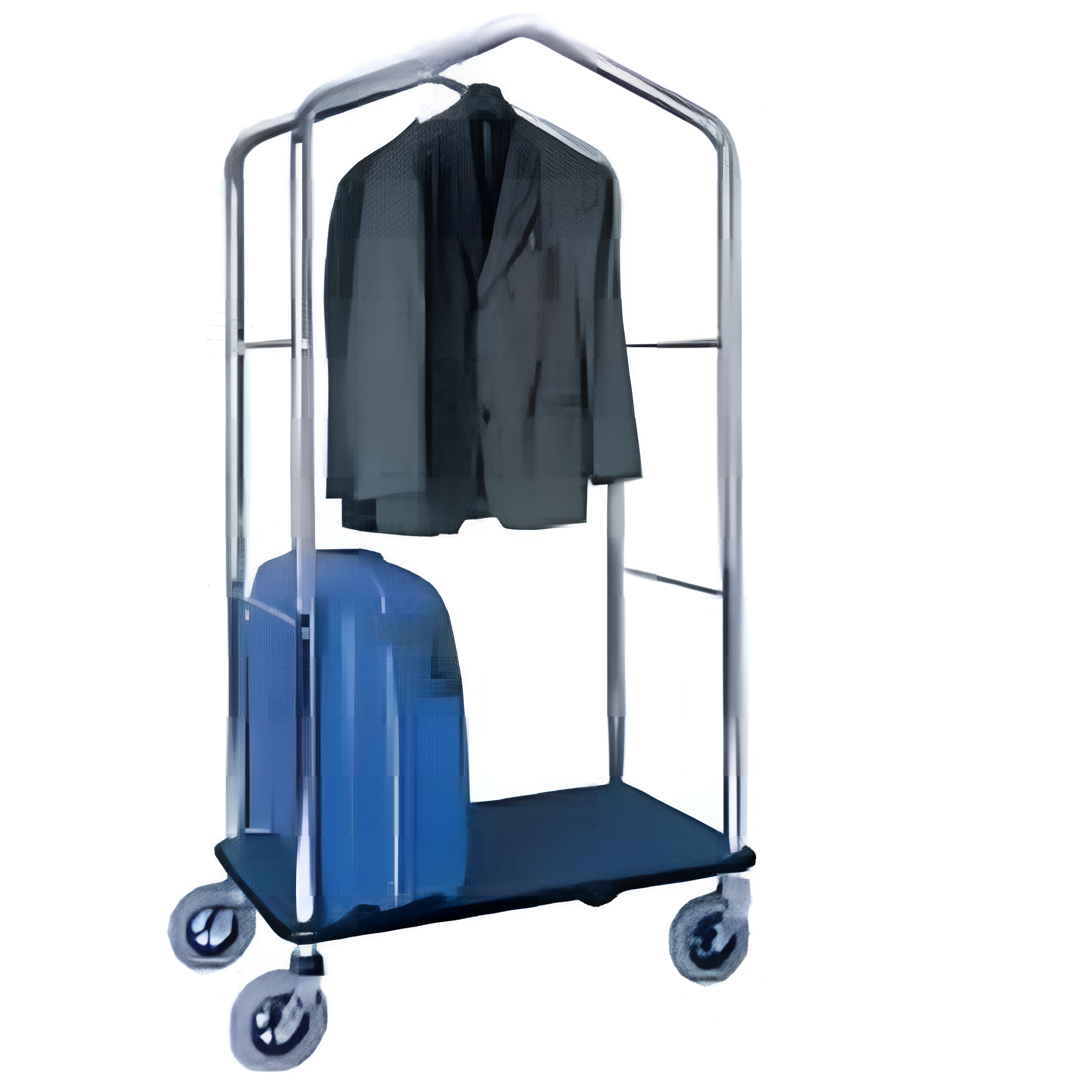 b1_1 Bőröndszállító kocsi kupolás, 95 x 55 x 183 cm