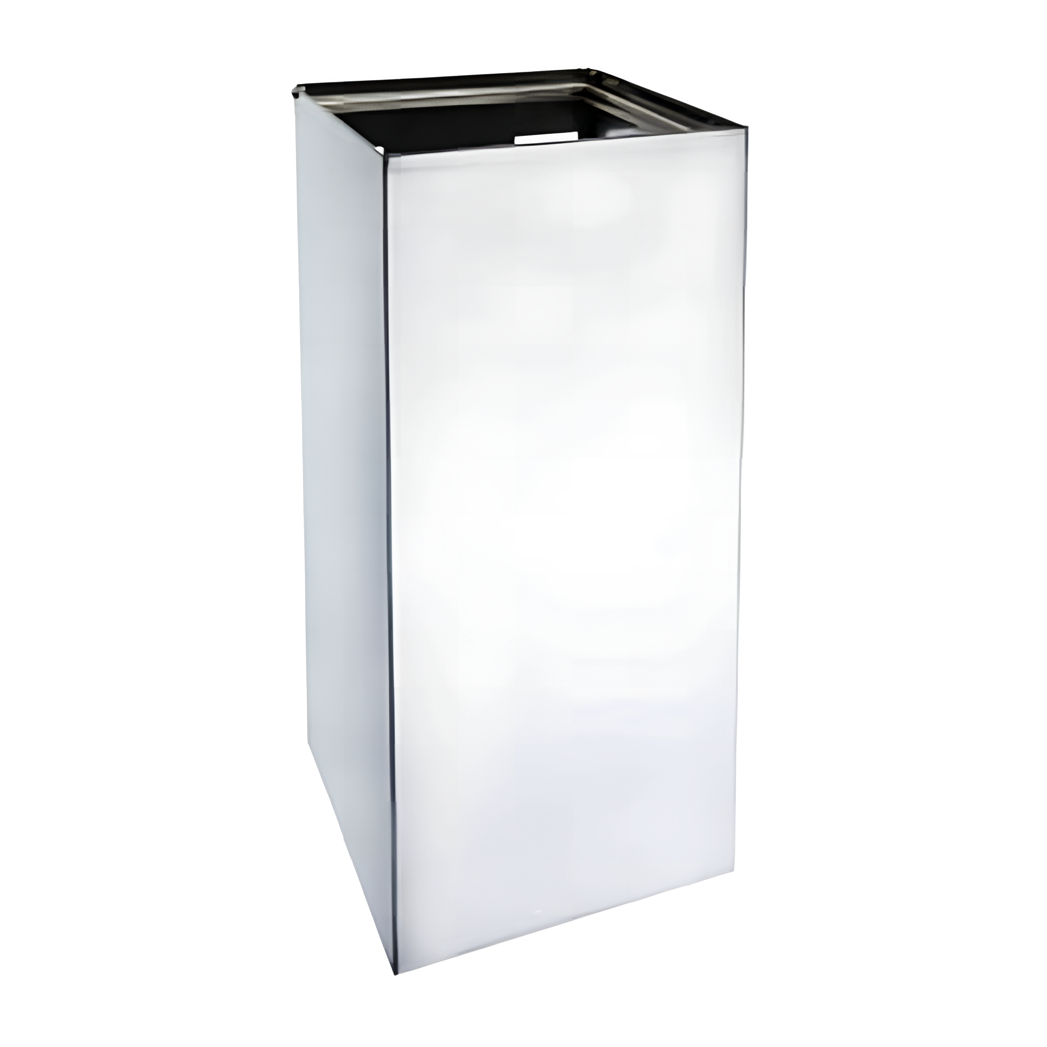 Fali vagy álló szemetes, 300x600x250mm, 45l, inox/polírozott