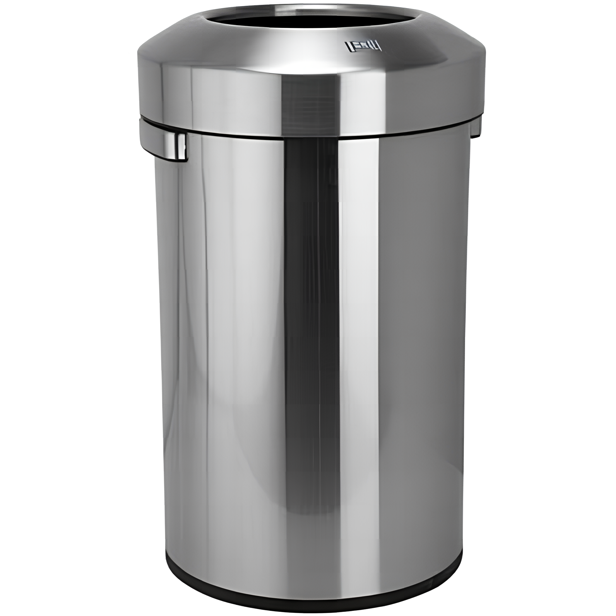 Tető nélküli szemetes, 448x750x448mm, 90l, inox