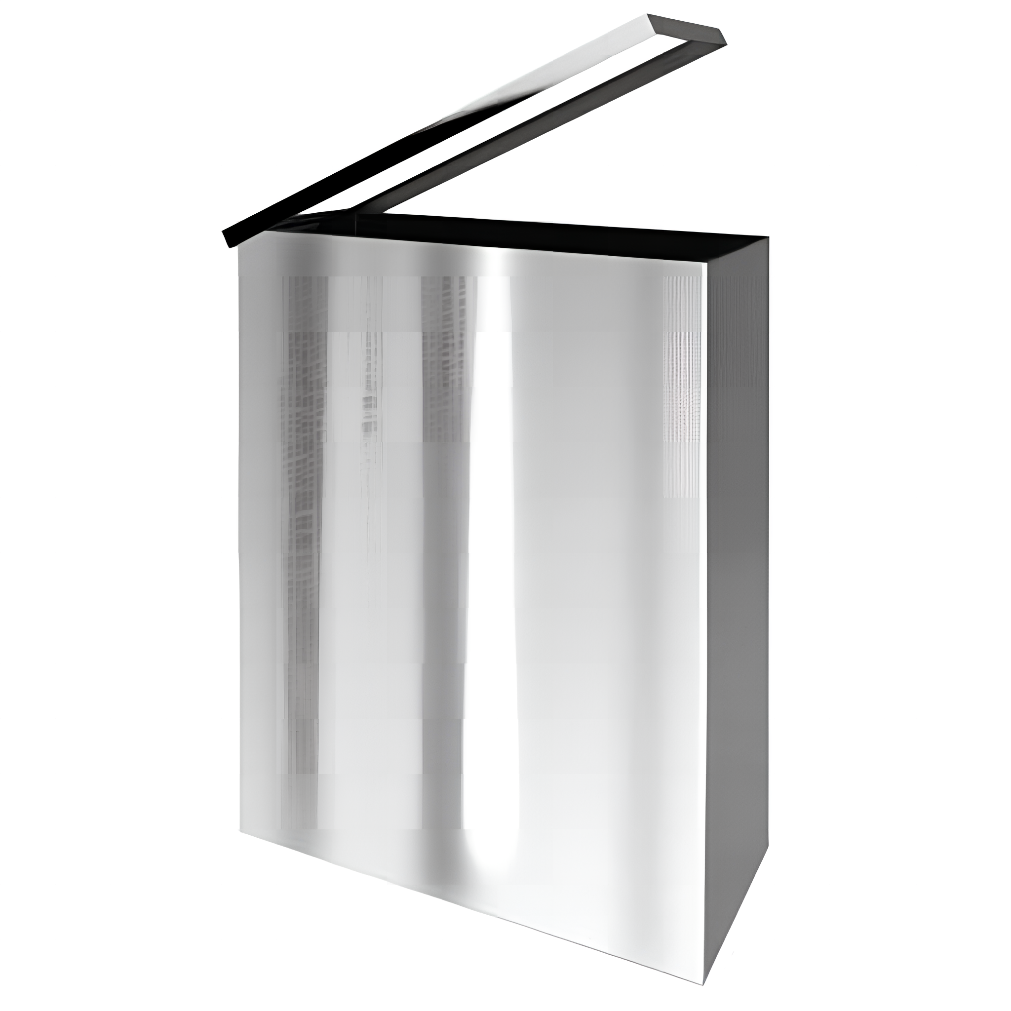 Fali vagy álló szemetes, 370x460x165mm, 25l, polírozott