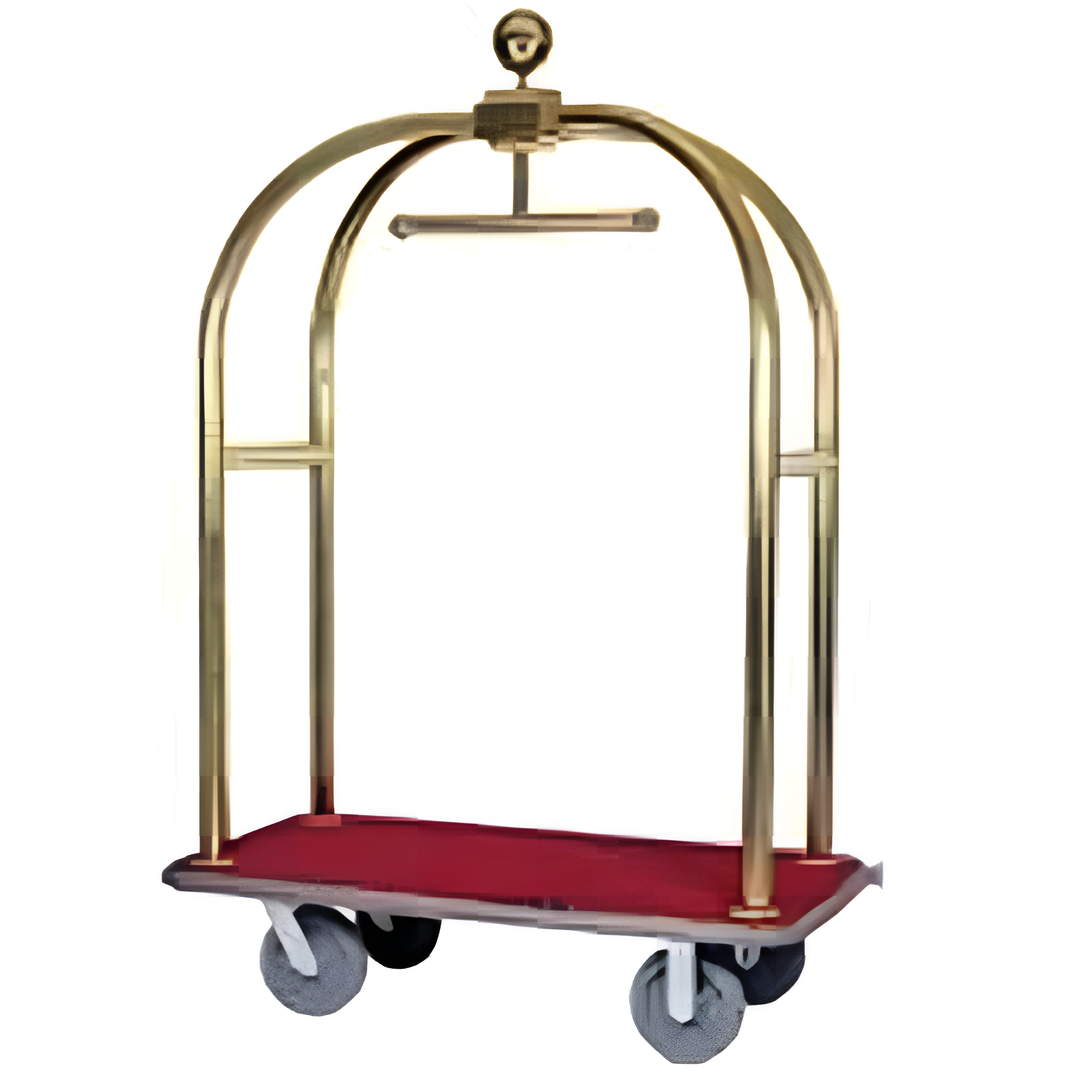 bsz4 Bőröndszállító kocsi kupolás, 124 x 64 x 190 cm arany