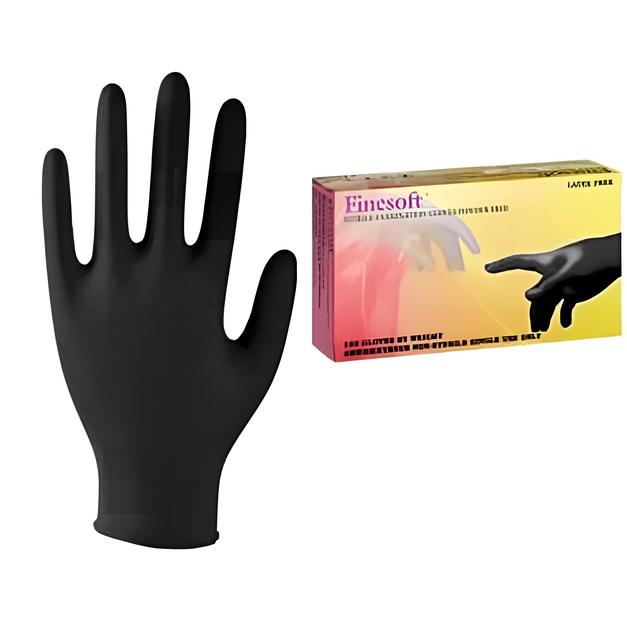 cla3 Nitril vizsgáló kesztyű fekete több méretben