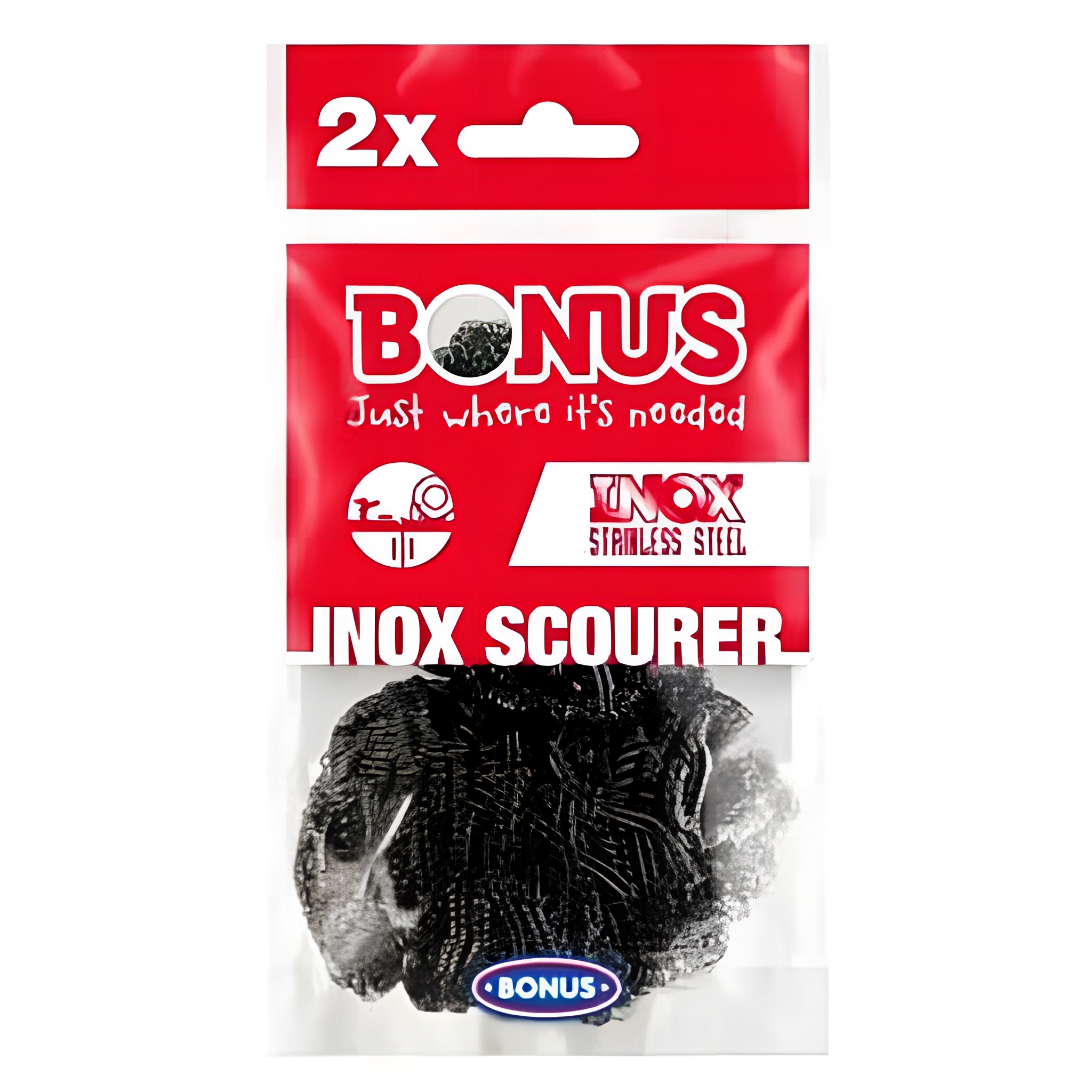 Bonus inox spirál fém súroló, fémdörzsi 2 darabos