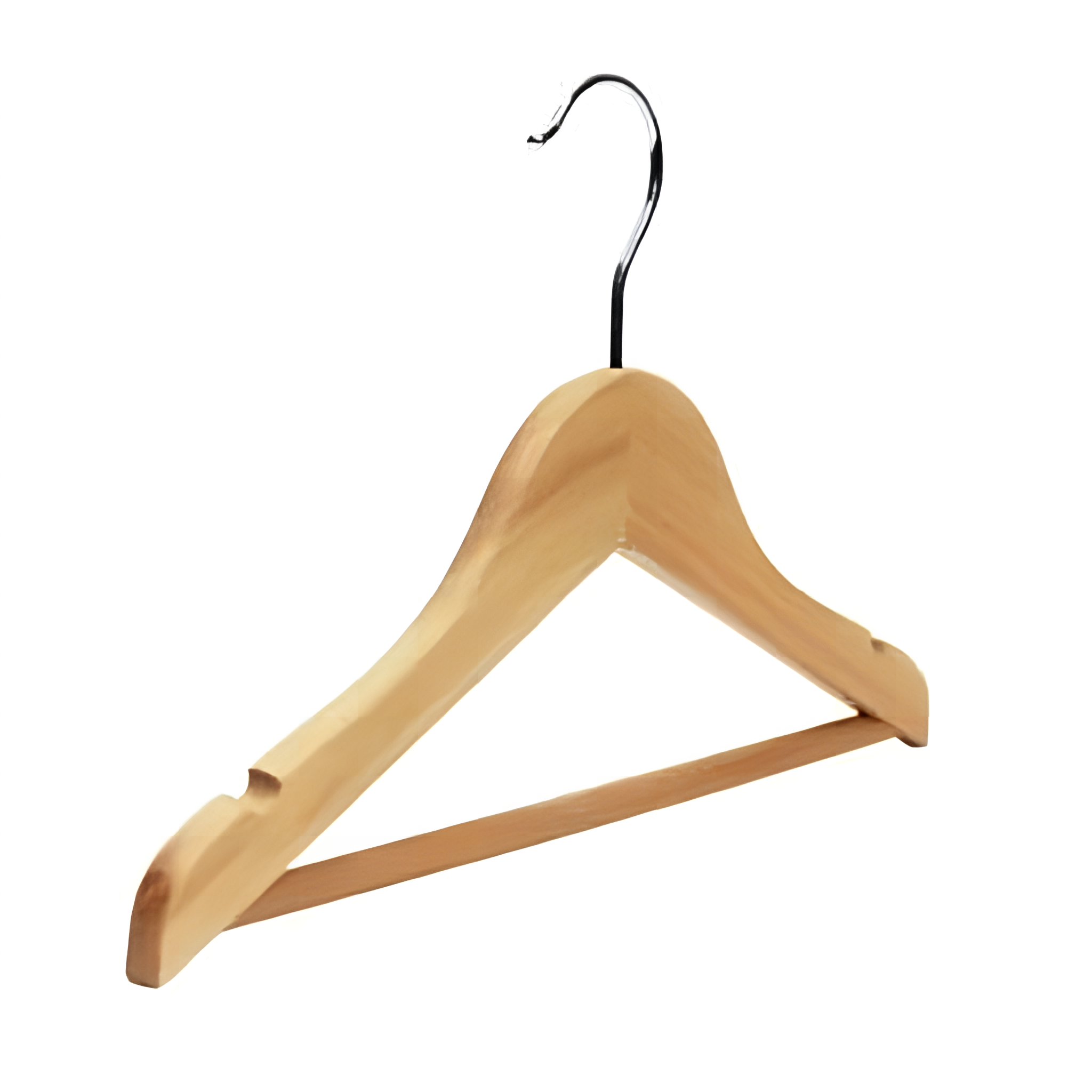 neut. vállfa fa gyerek natúr 30 cm