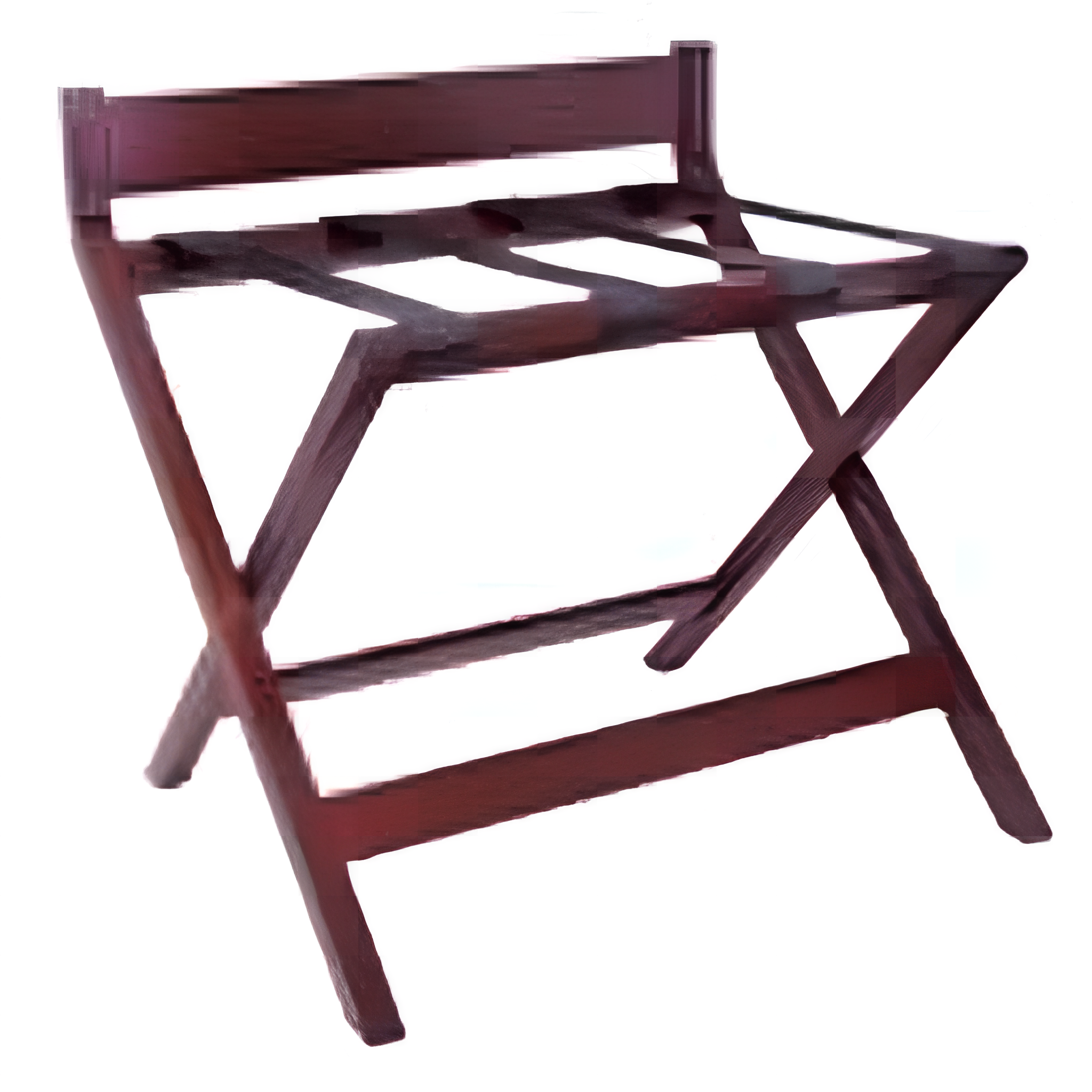 ea2 LUGGAGE RACK, Mahogany stained