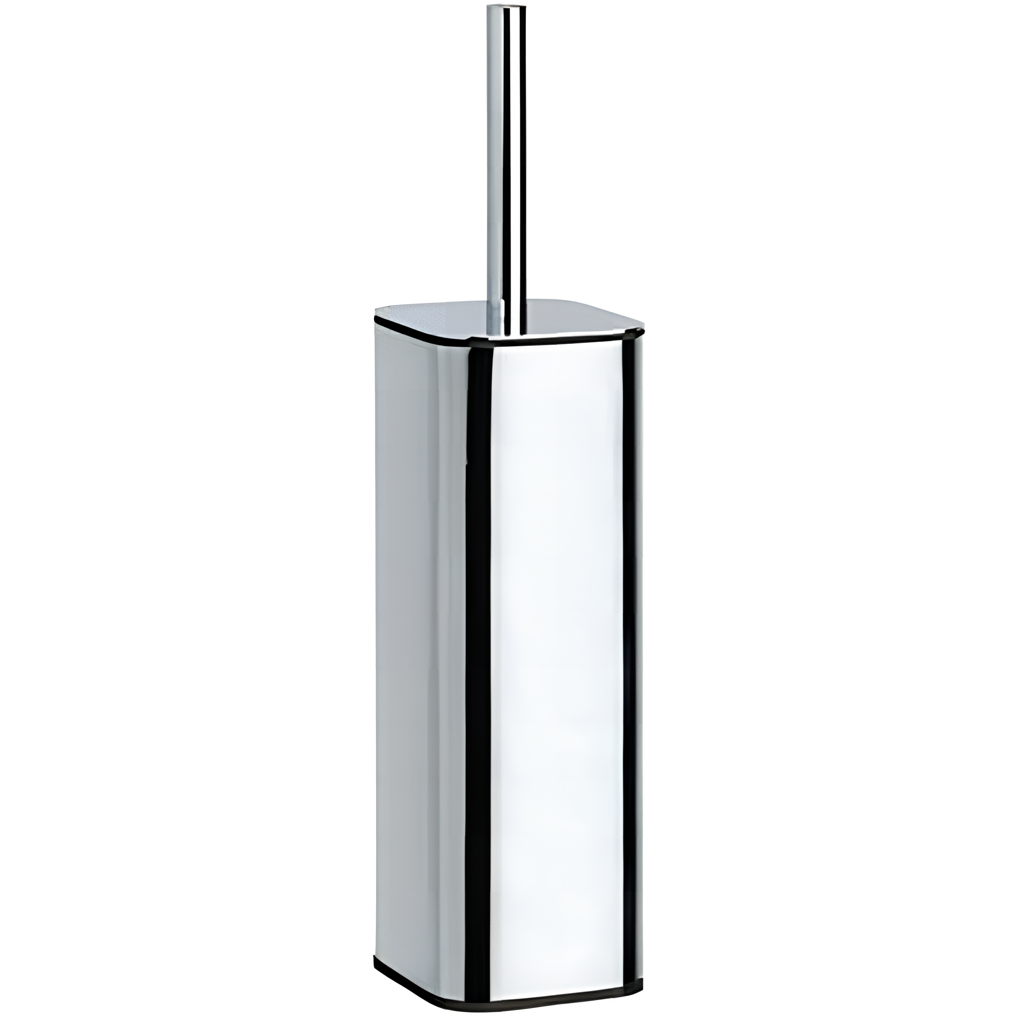 WC kefetartó álló vagy falra szerelhető, 85x375x127mm, fekete