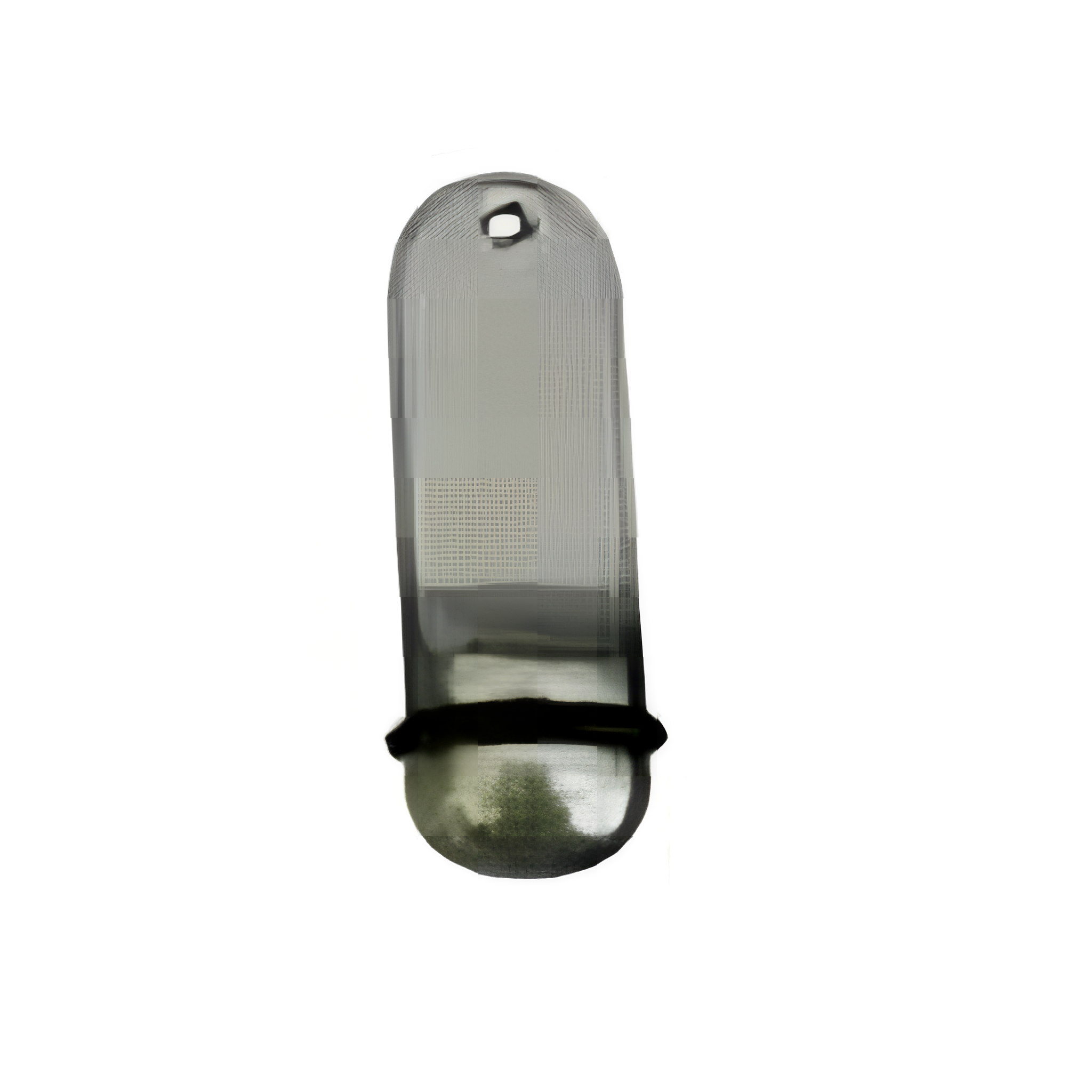 Gömb ezüst fém kulcskolonc 9x2,8 cm