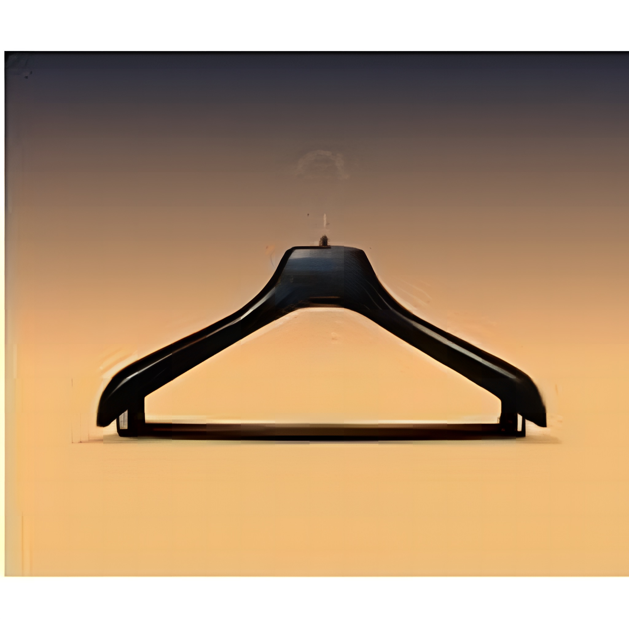 m2 neut. kosztüm műanyag vállfa fekete 42 cm