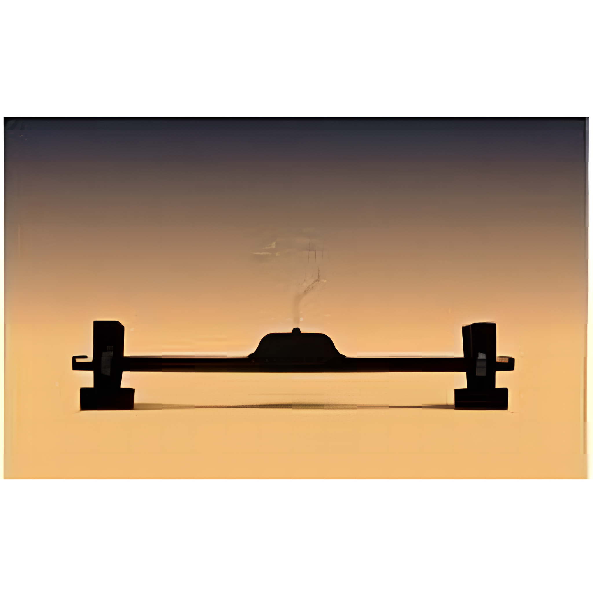 m6 neut. vállfa fekete műanyag, csíptetős 36 cm