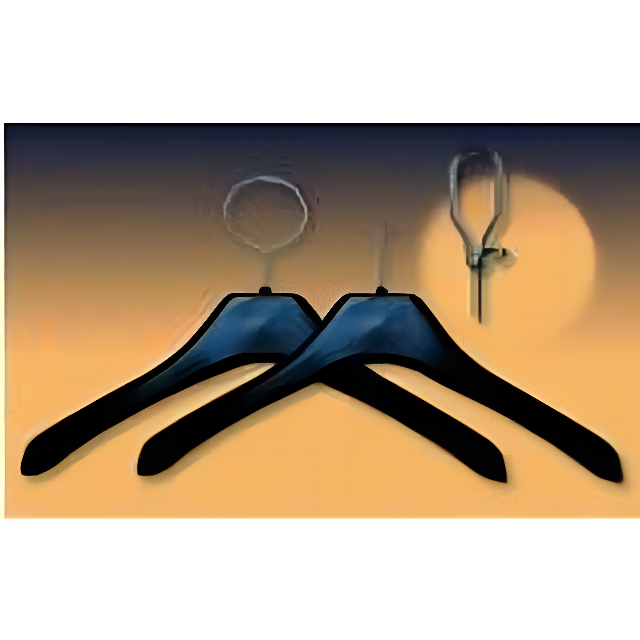 m8 neut. blézer vállfa lopásgátlós hurokkal fekete műanyag 42 cm