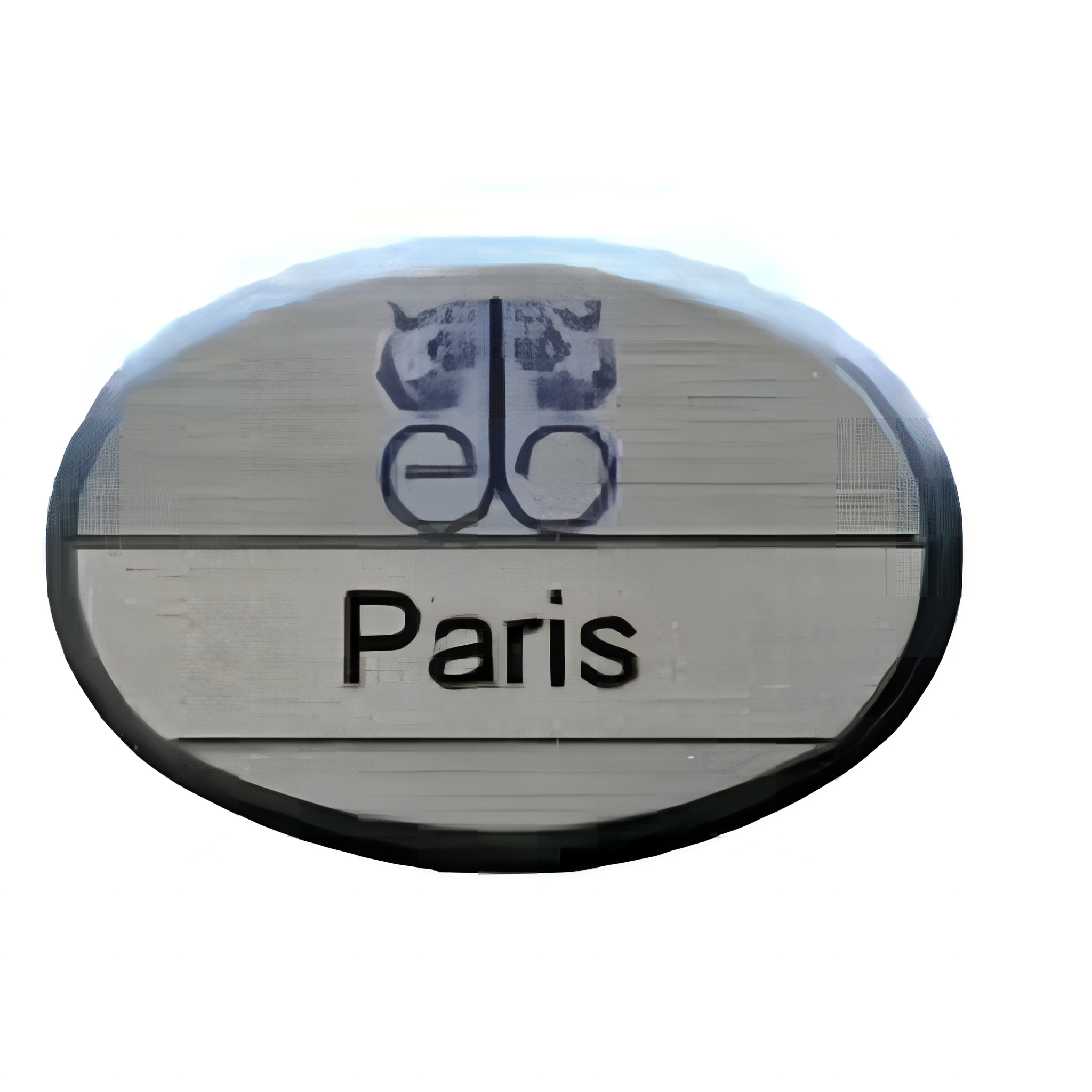 Mágneses ovális névkitűző ezüst 54x38 mm