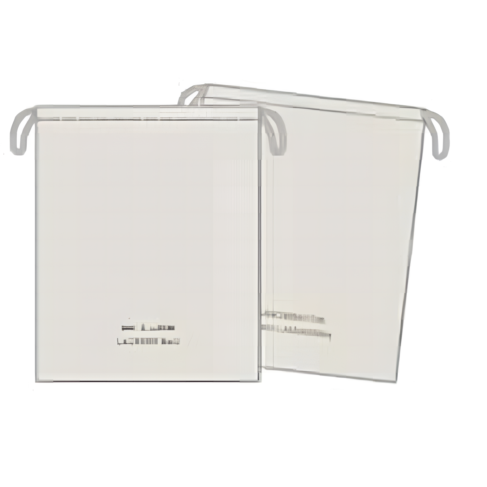 Mosodai zsák pamut elöl és hátul arany hímzés 4 nyelven 44x54 cm