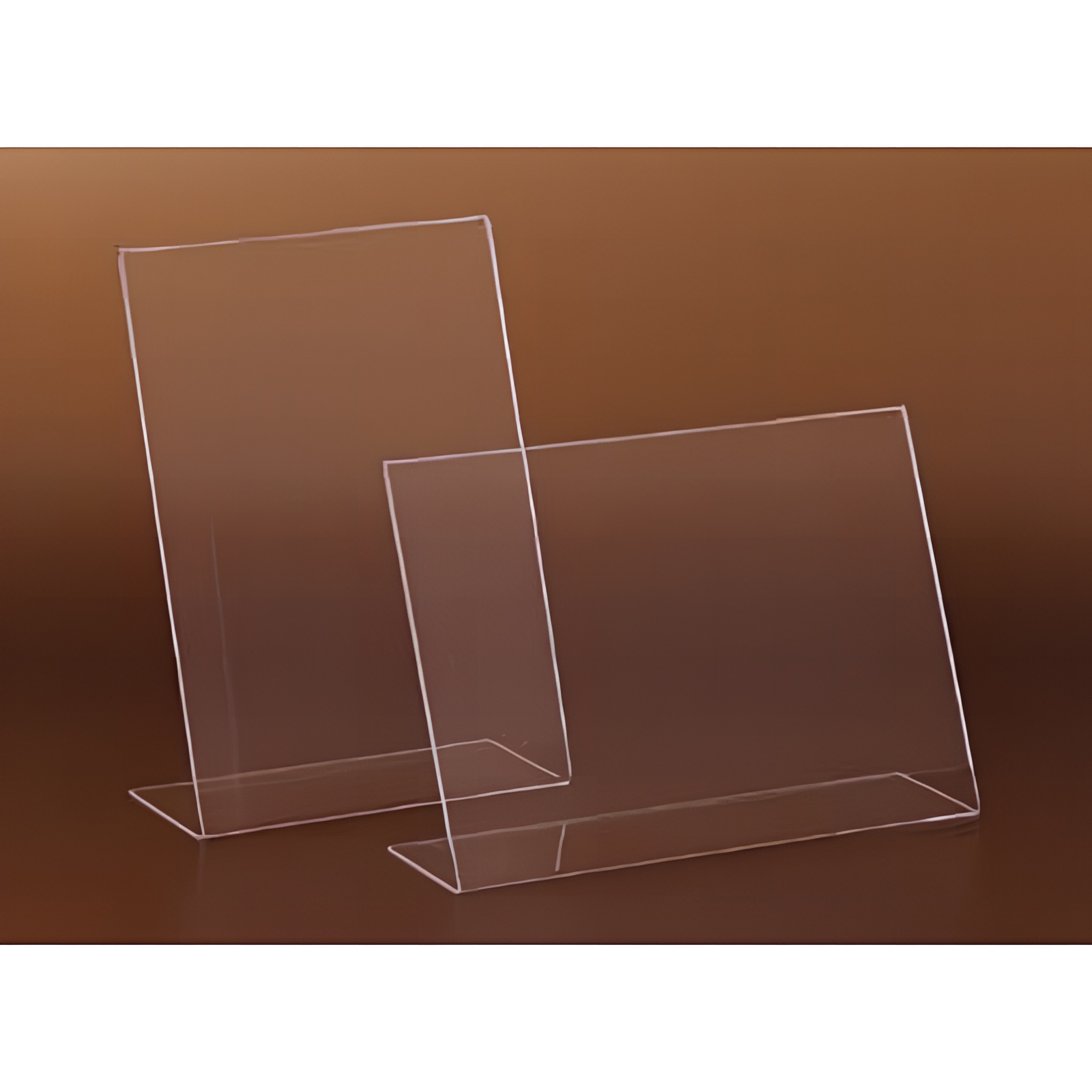 pl1_1 Plexi asztali álló egyoldalas hátradőlő laptartó, A/5