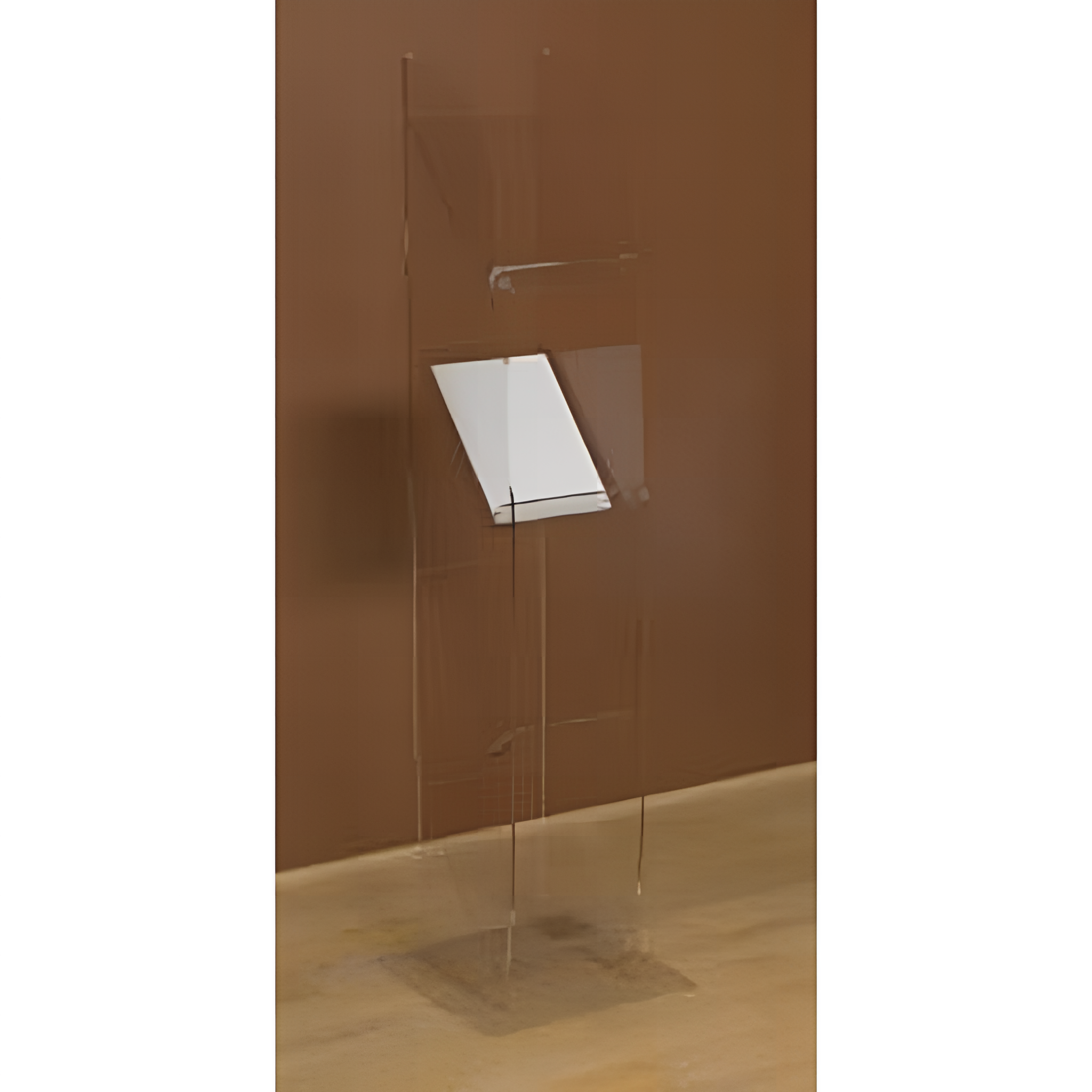 Plexi újságtartó állvány egy oldalas A4-es 1510 x 310 x 320mm