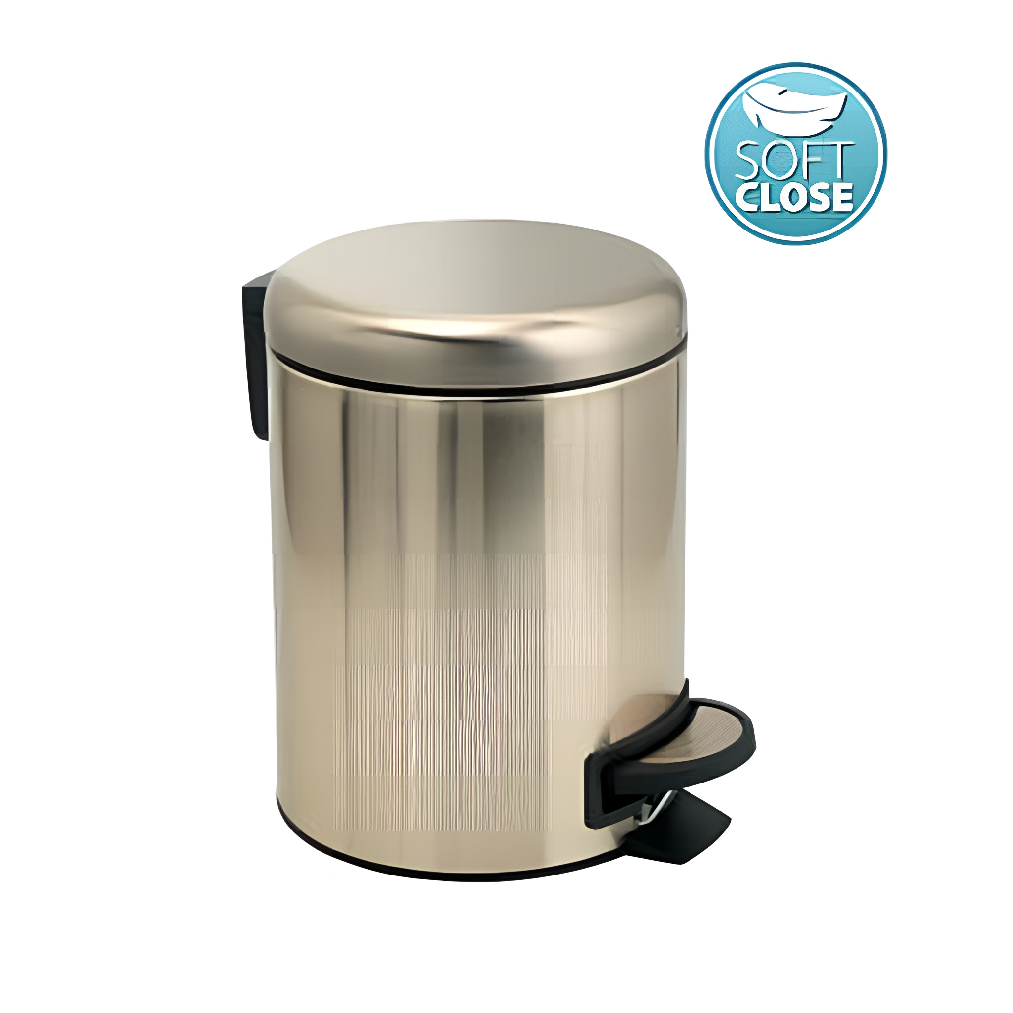 Szemetes 3 literes matt arany 174x251mm Potty Soft Close