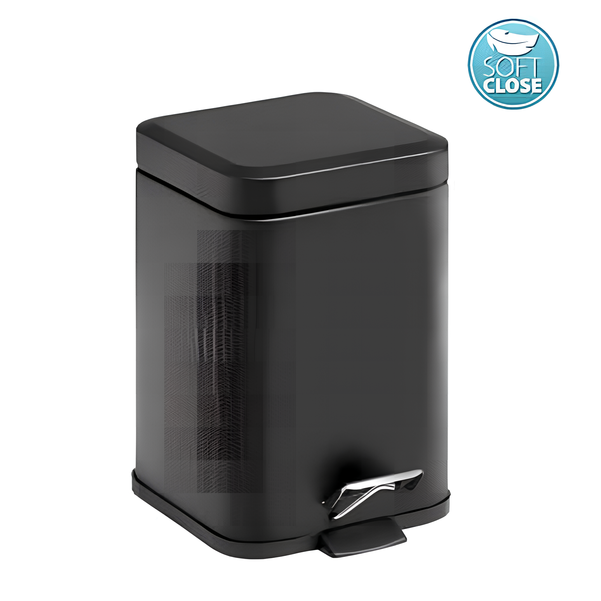 Soft Close szemetes, 3l, 165x250x215mm matt fekete