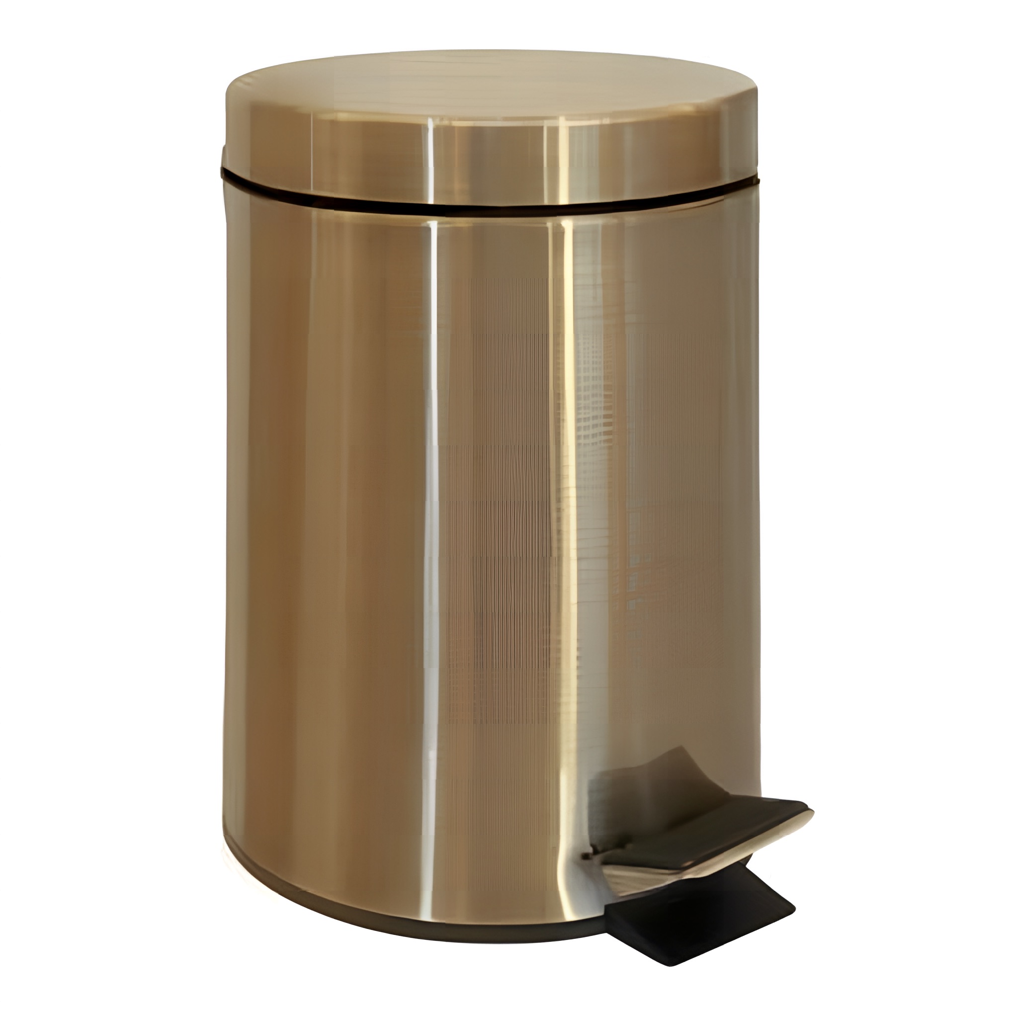 Pedálos szemetes, 170x260x170mm, 3l, bronz