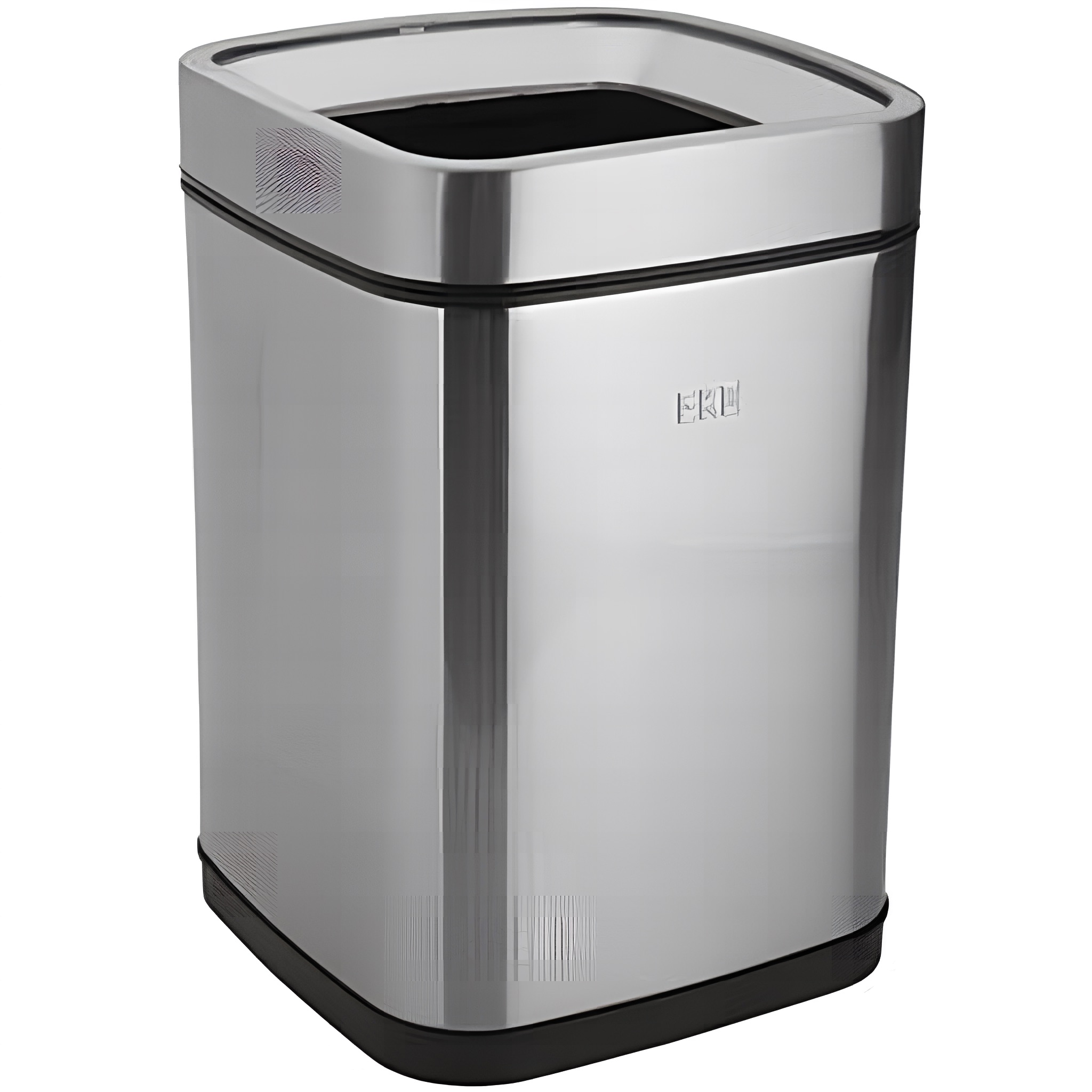 Szemetes tető nélkül, 240x340x240mm, 9l, inox