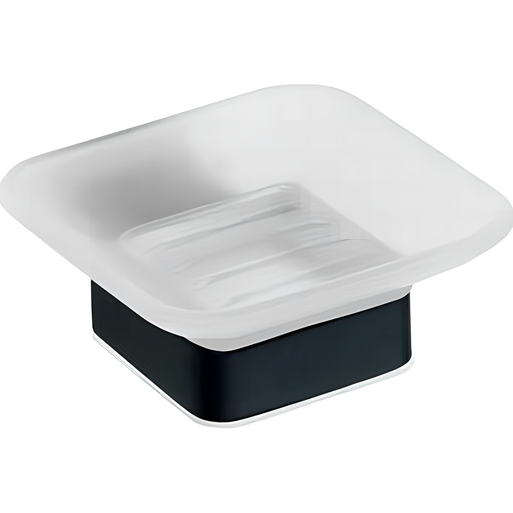 sop16 Szappantartó, 103x42x117mm, fekete