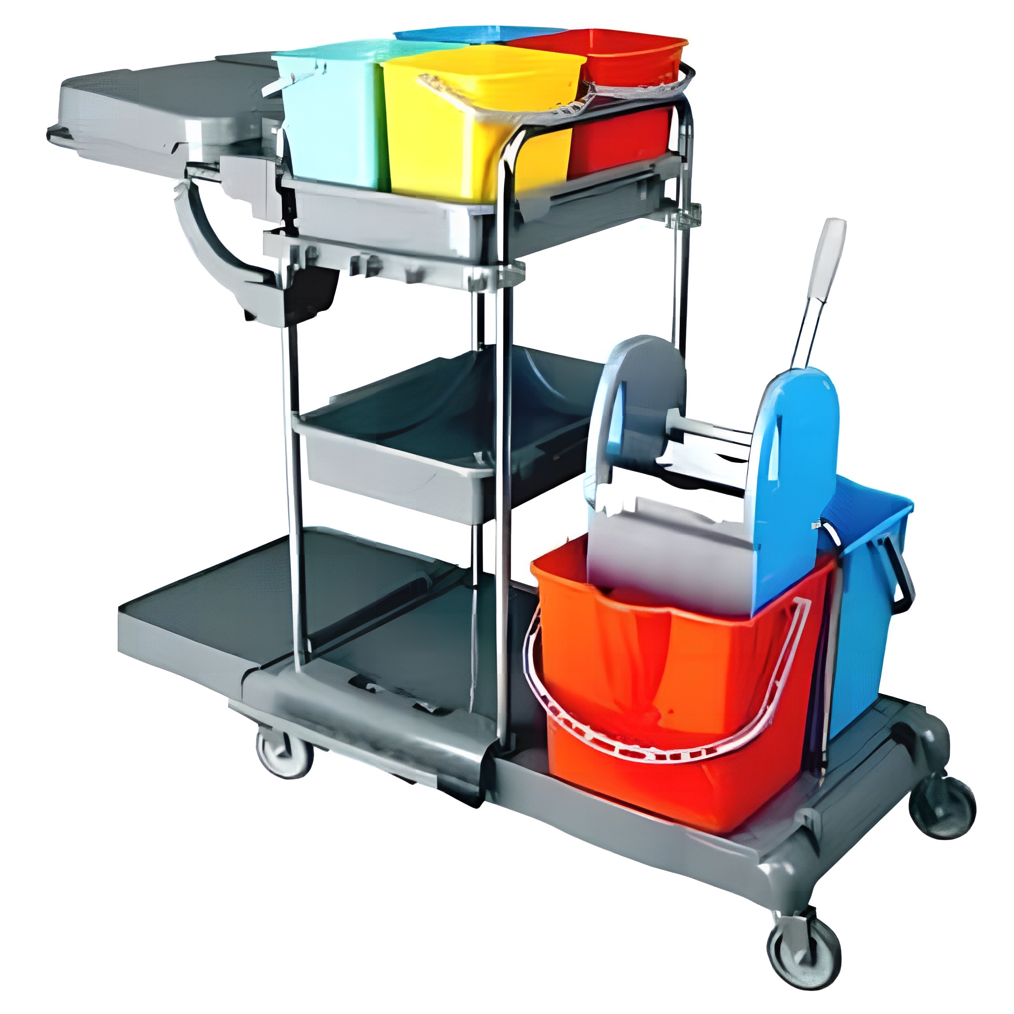 Kombi takarítókocsi 2 db 18 literes és 4 db 5 literes vödörrel