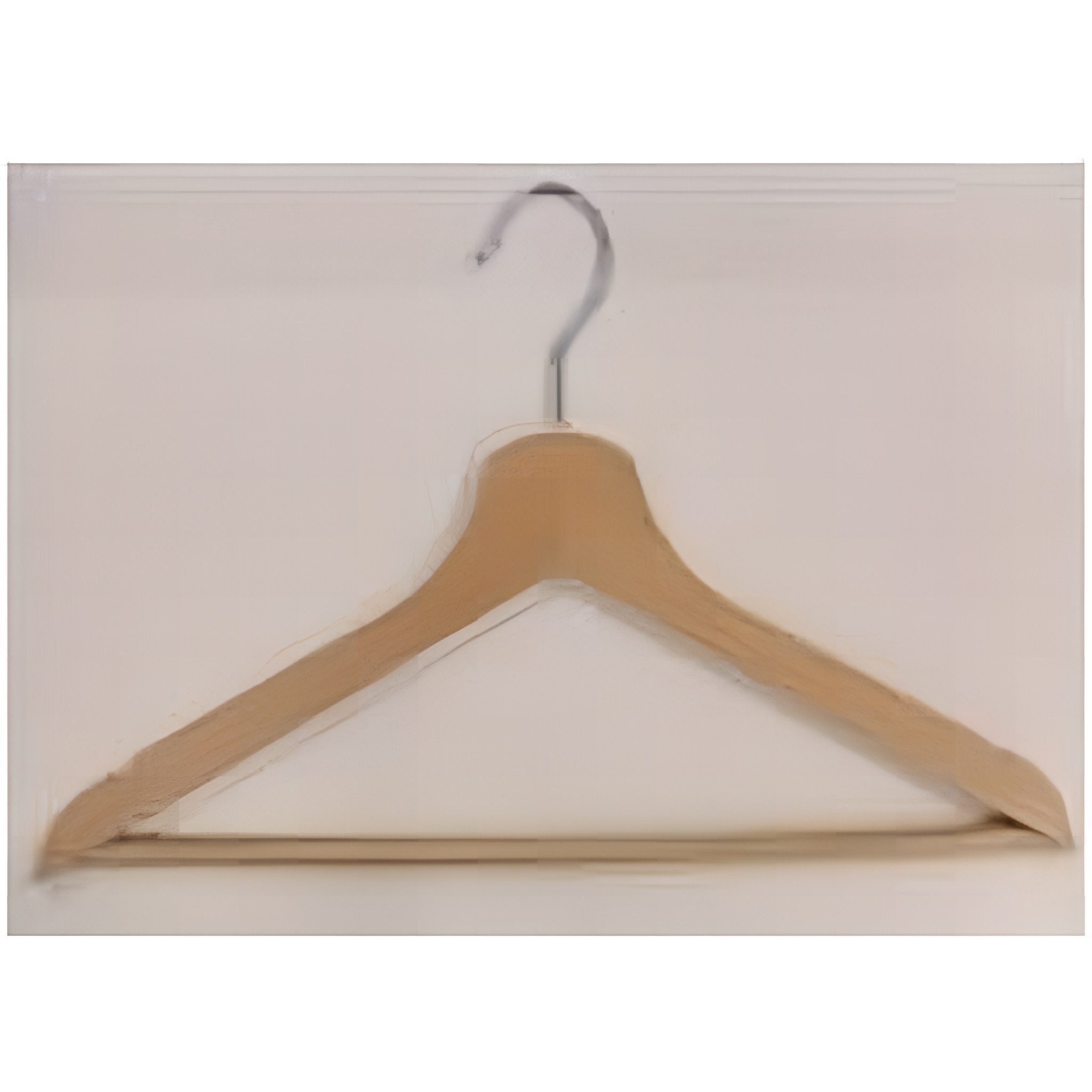 neut. vállfa fa natúr keresztpántos 43 cm