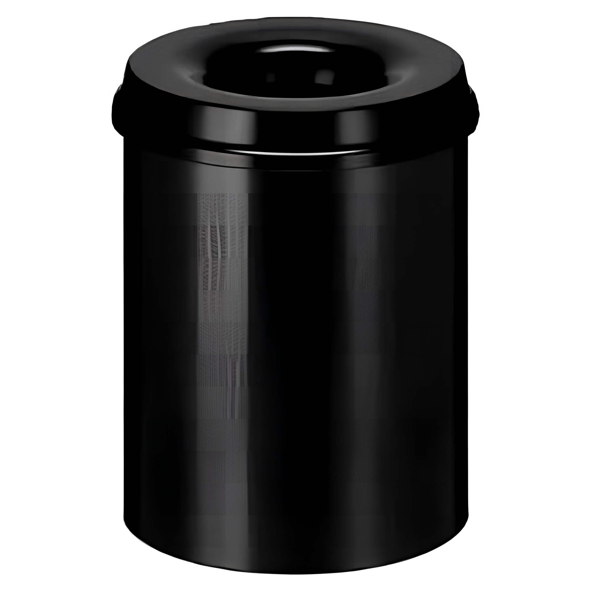 Szemetes 15 literes nyitott  fekete