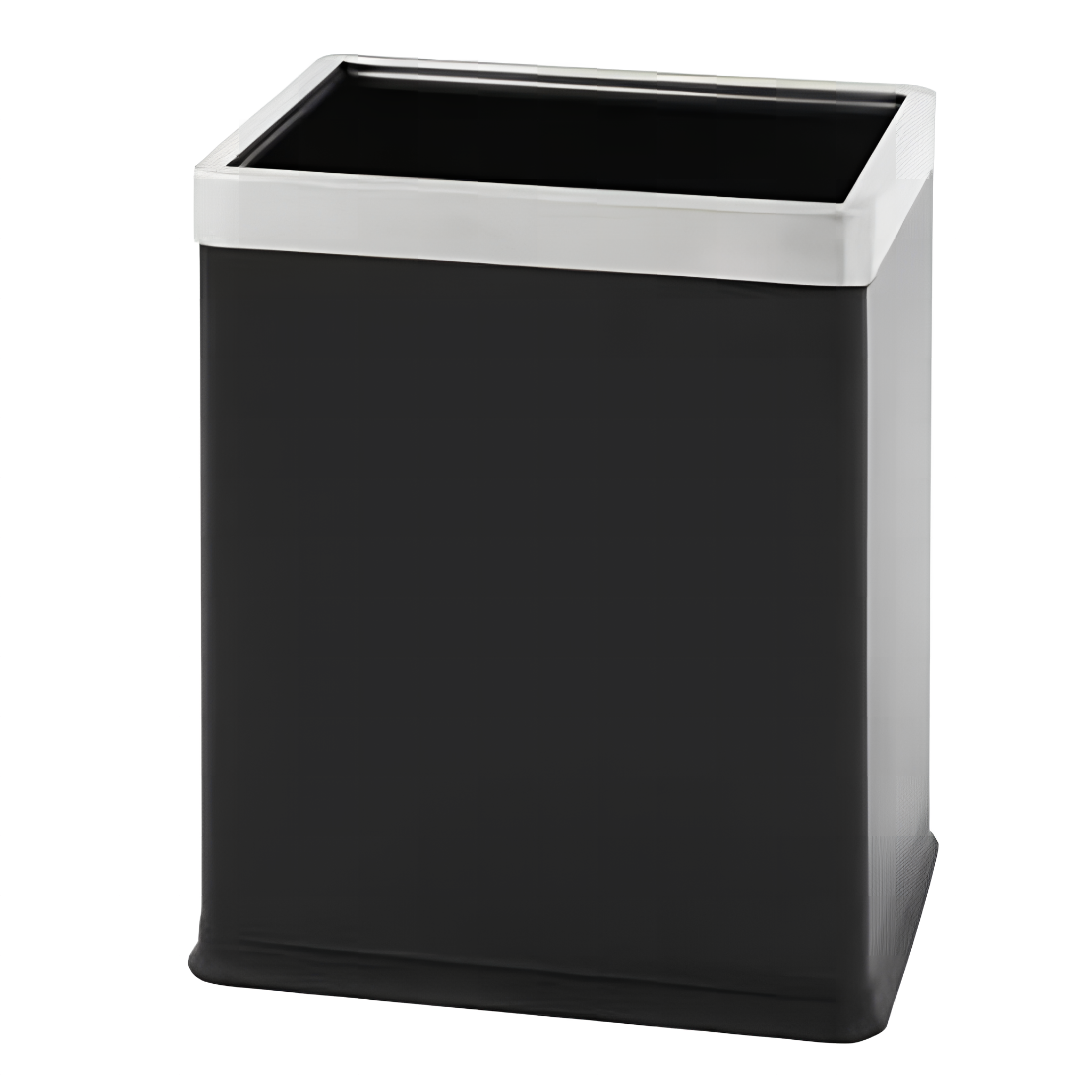 Szemetes 10 literes fekete négyszögletes duplafalú