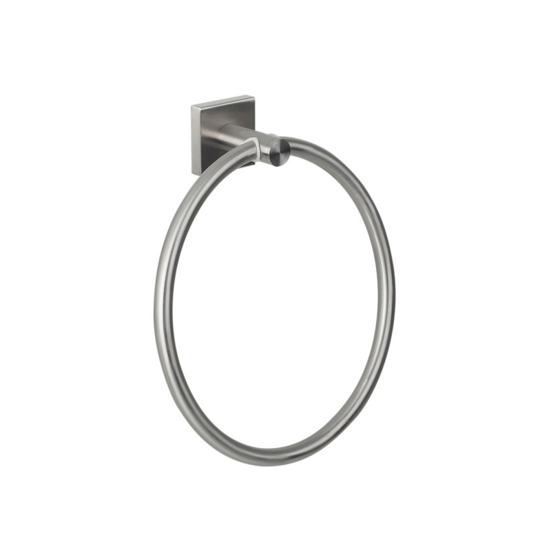 Spirella NYOSTEEL Brushed Stainless Steel Wall Towel Ring Spirella
