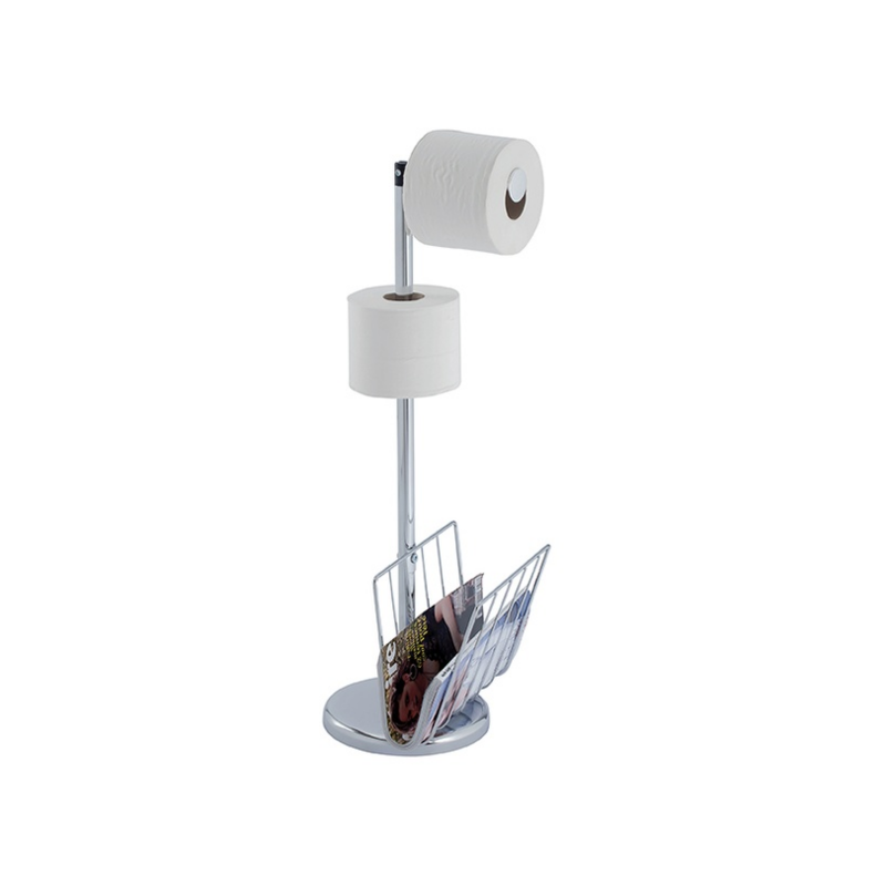 Spirella Free-standing toilet paper roll holder & TENERIFE Spirella newspaper holder
