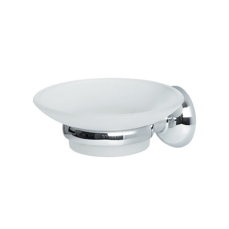 spirella-porte-savon-a-fixer-verre-acier-chrome-campagne-opaque Spirella Soap dish to fix glass & chrome steel CAMPAGNE Opaque Spirella