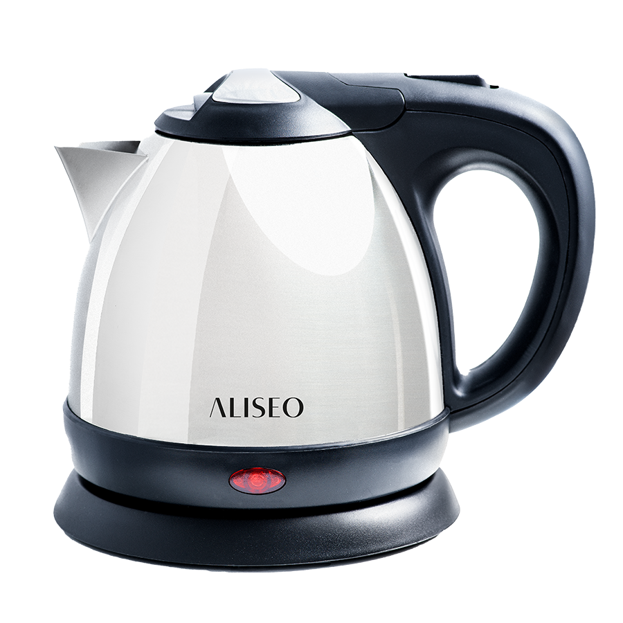 Hot Water Kettle EMPIRE, chrome/black, 0,8 liter