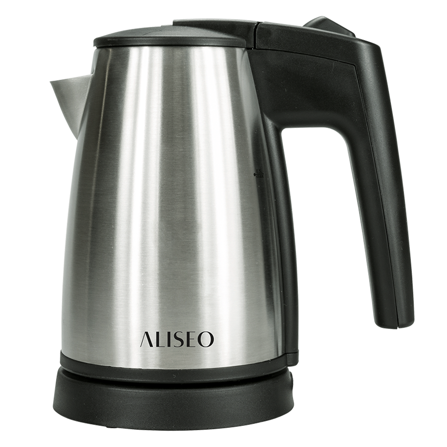 Hot Water Kettle MINI, brushed chrome/black, 500 ml