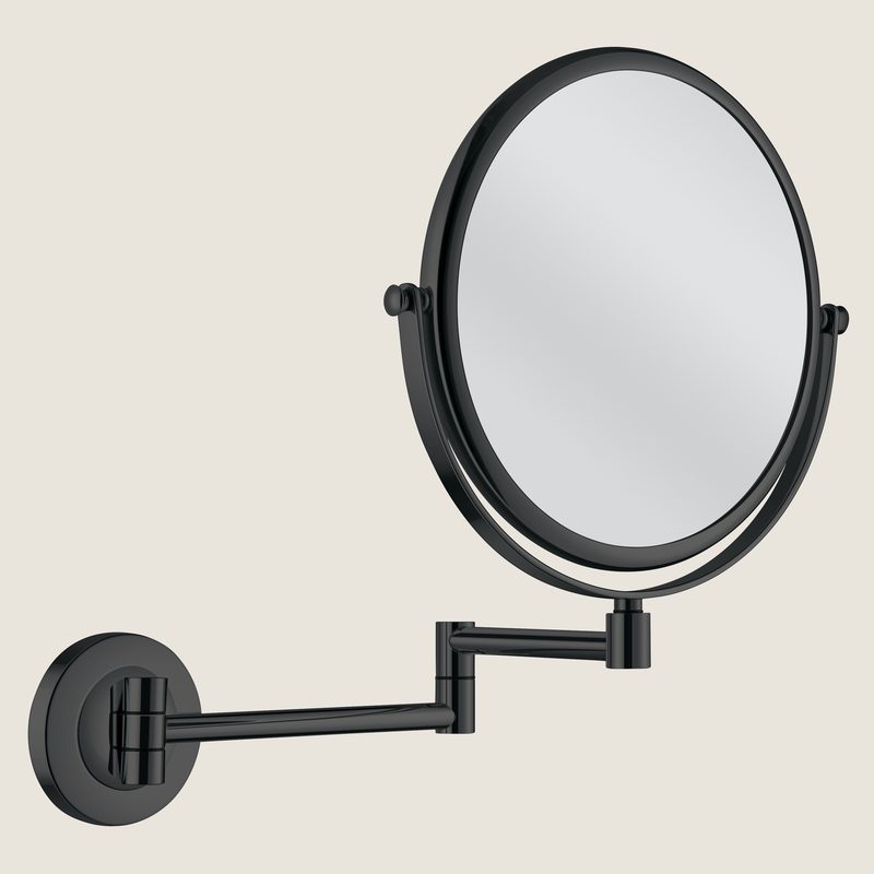 aliseo_020802-3.jpg Magnifying Mirror, ø 200 mm, black matt