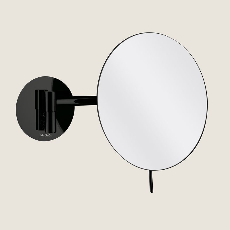 aliseo_020804-3.jpg Magnifying Mirror, ø 200 mm, black matt
