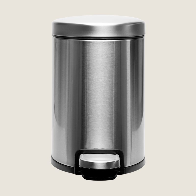 Pedal Bin PRESTIGE, brushed chrome, 3 l.