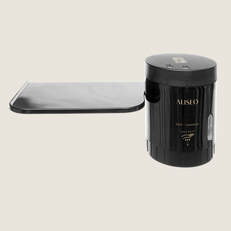 Flaky - Soap grinder, with shelf, black