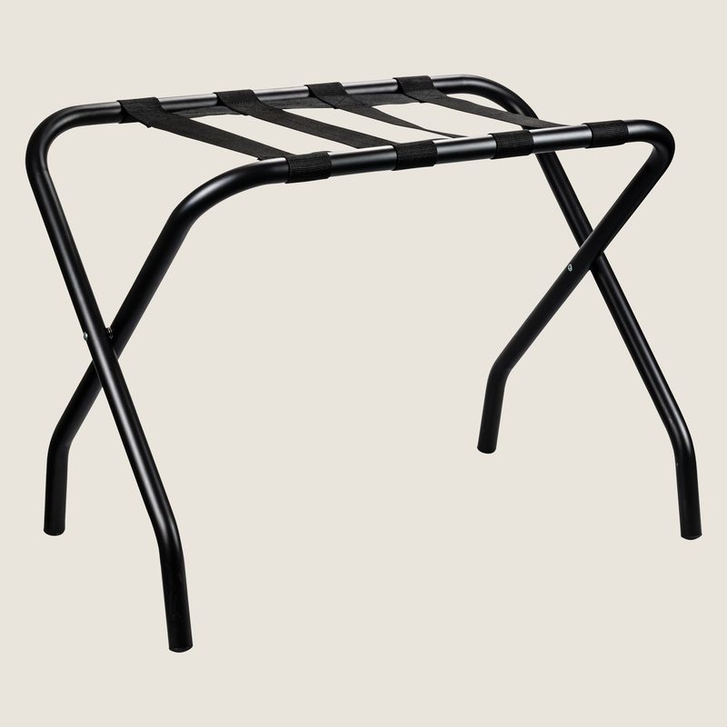 Luggage rack without back, black matt