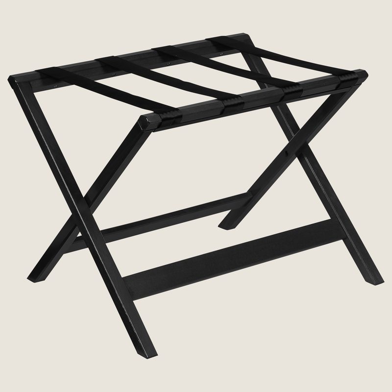 LUGGAGE RACK, black stained