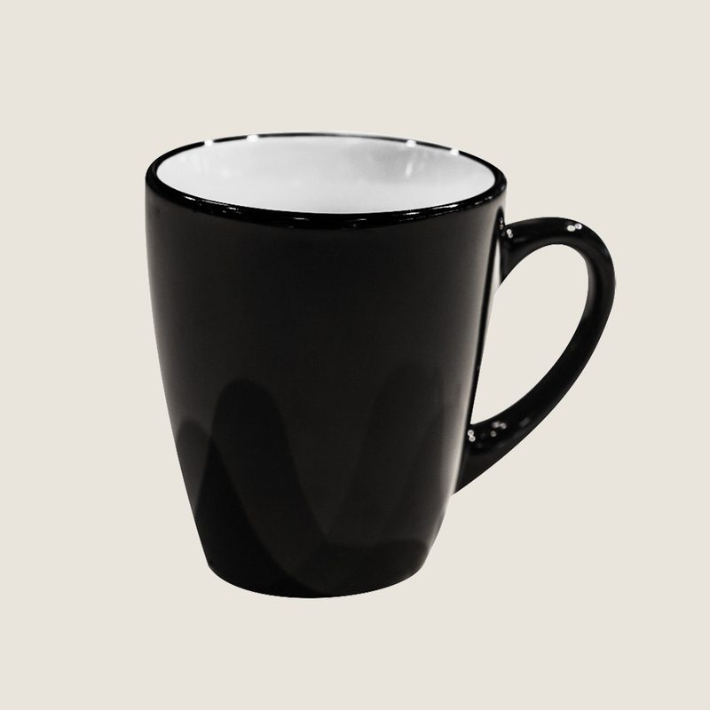 Mug, ceramic, black