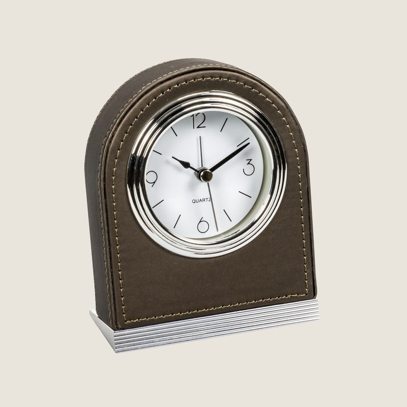 The Londoner, Table Clock, taupe (brownish grey)