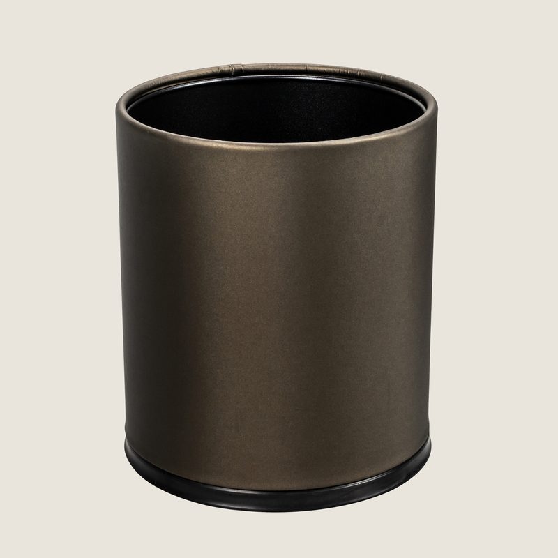 The Londoner, Waste Bin, round, taupe (brownish grey)