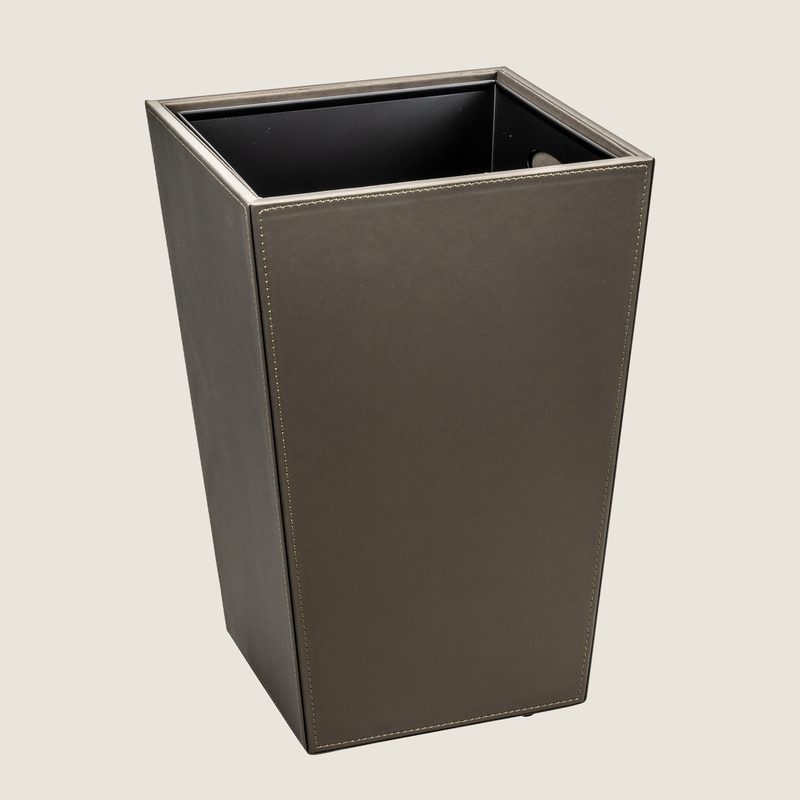 The Londoner, Waste Bin, square, taupe (brownish grey)