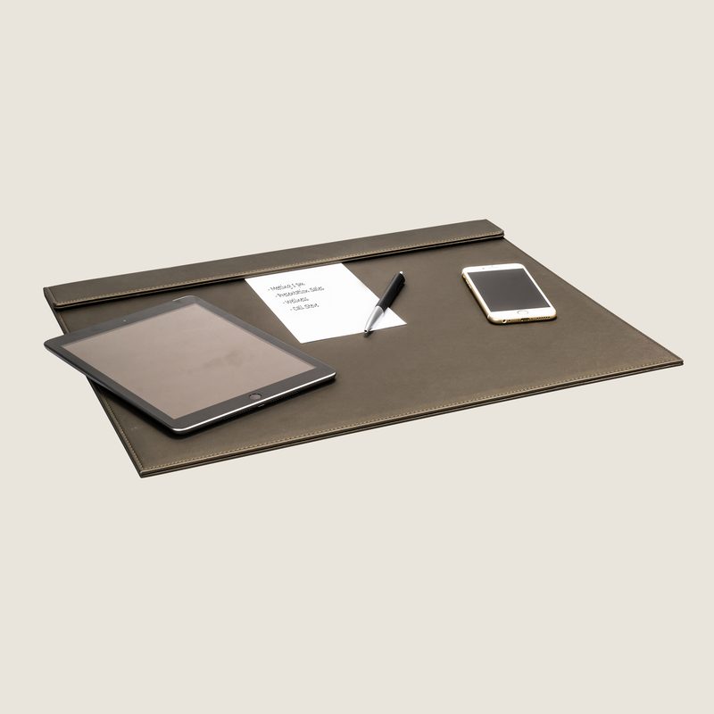 The Londoner, Desk Pad, taupe (brownish grey)
