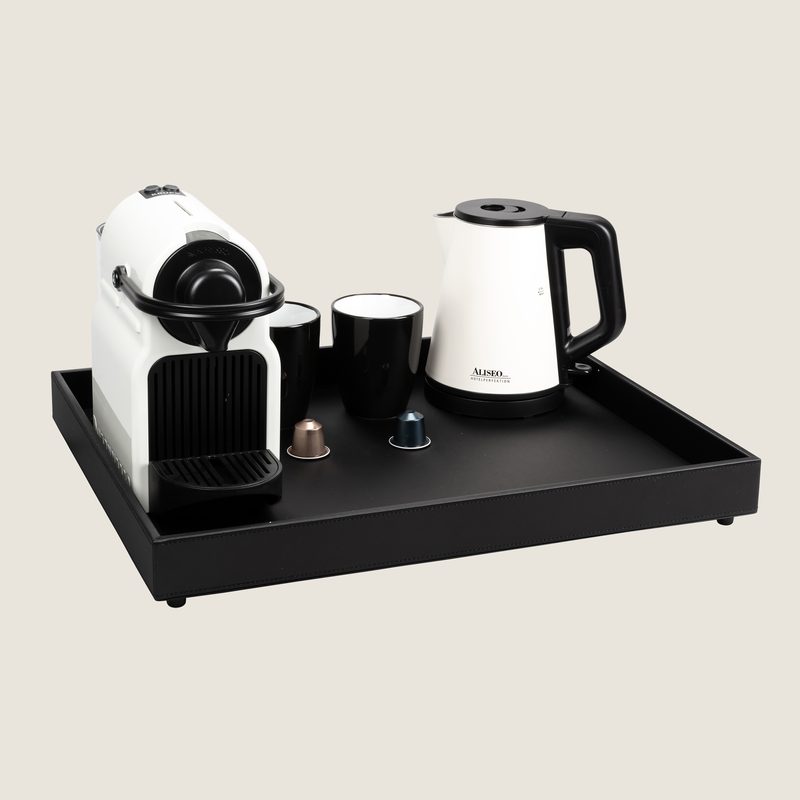 The Londoner, Tray with 2 holes, black